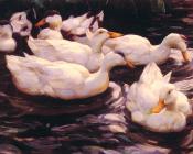 亚历山大凯斯特 - Six Ducks in the Pond